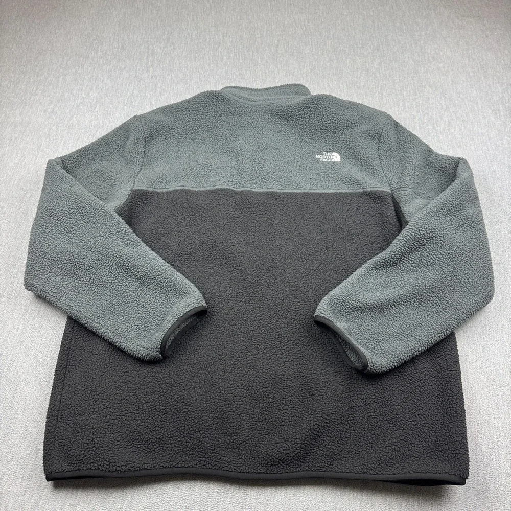 The North Face Jacket Mens XL Black Gray Yumiori 1/4 Zip Fleece Pullover Outdoor